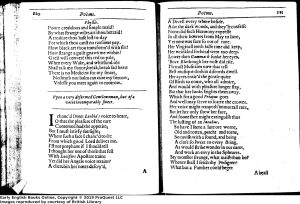 Image of poem as printed in 1638 edition of Randolph's poems.